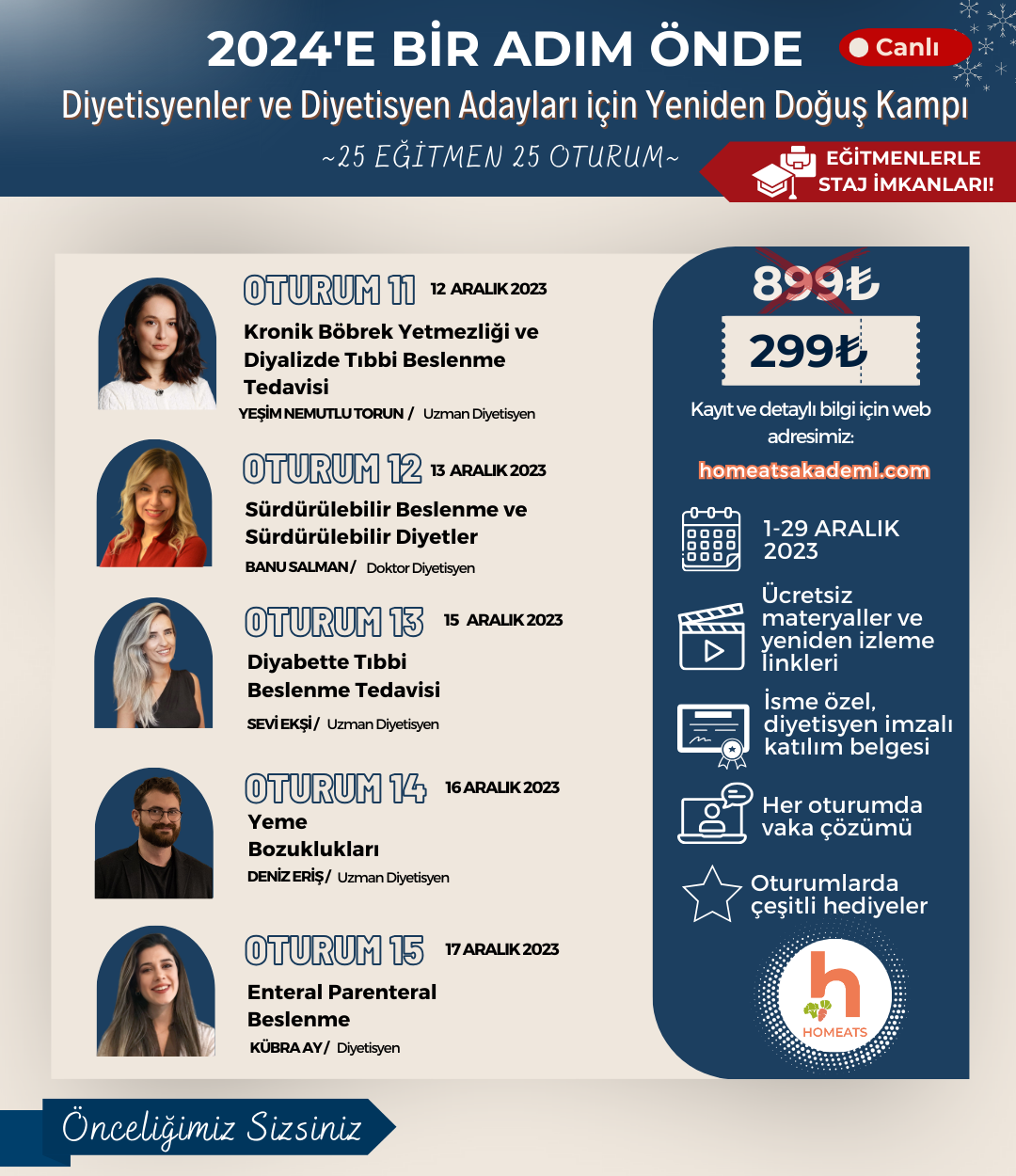 Homeats Akademi Aralık Ayı Eğitimi